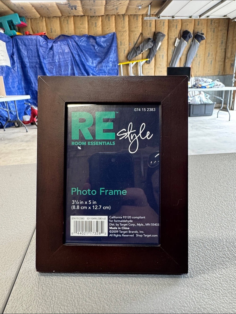 Room Essentials Brown Wood Photo Frame - Classic Dark Brown Finish
